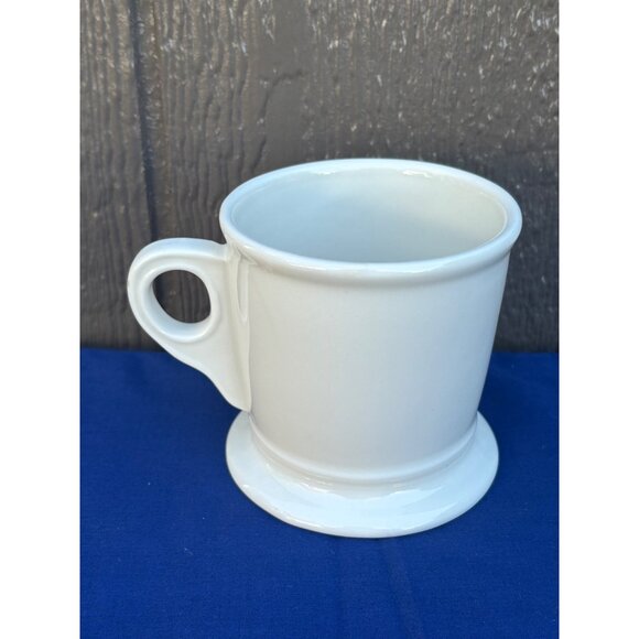 Anthropologie Monogram V Initial White & Black Ceramic Mug Shave Style - Picture 3 of 7